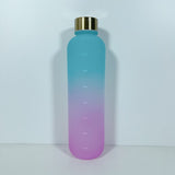 Large-Capacity Transparent Frosted Water Bottle 1L